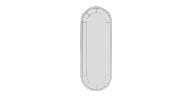Miroir Oval Blanc Larina